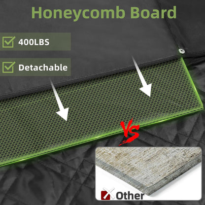 Back Seat Extender for Dogs - Increases Space by 40%, Durable Waterproof Dog Car Seat Cover with Hard Bottom, Supports Up to 400 lbs, Includes Mesh Window, Ideal Travel Bed for Cars and SUVs