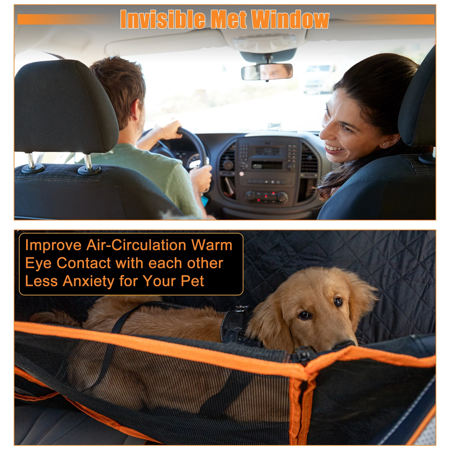 Dog Car Seat Cover - Suitable for Cars, Trucks and Suvs